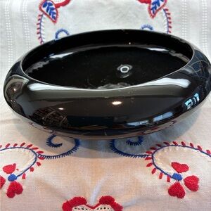 Mid Century Modern Round Ceramic Bowl Bonsai Planter Footed and made in USA